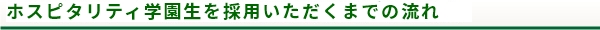 トラベルジャーナル学園生を採用頂くまでの手順をご紹介いたします。